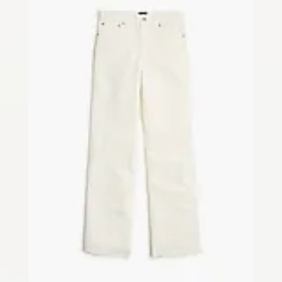J. Crew Factory Denim - J. Crew Women's Off-White Wide Leg Crop Jeans Size 28